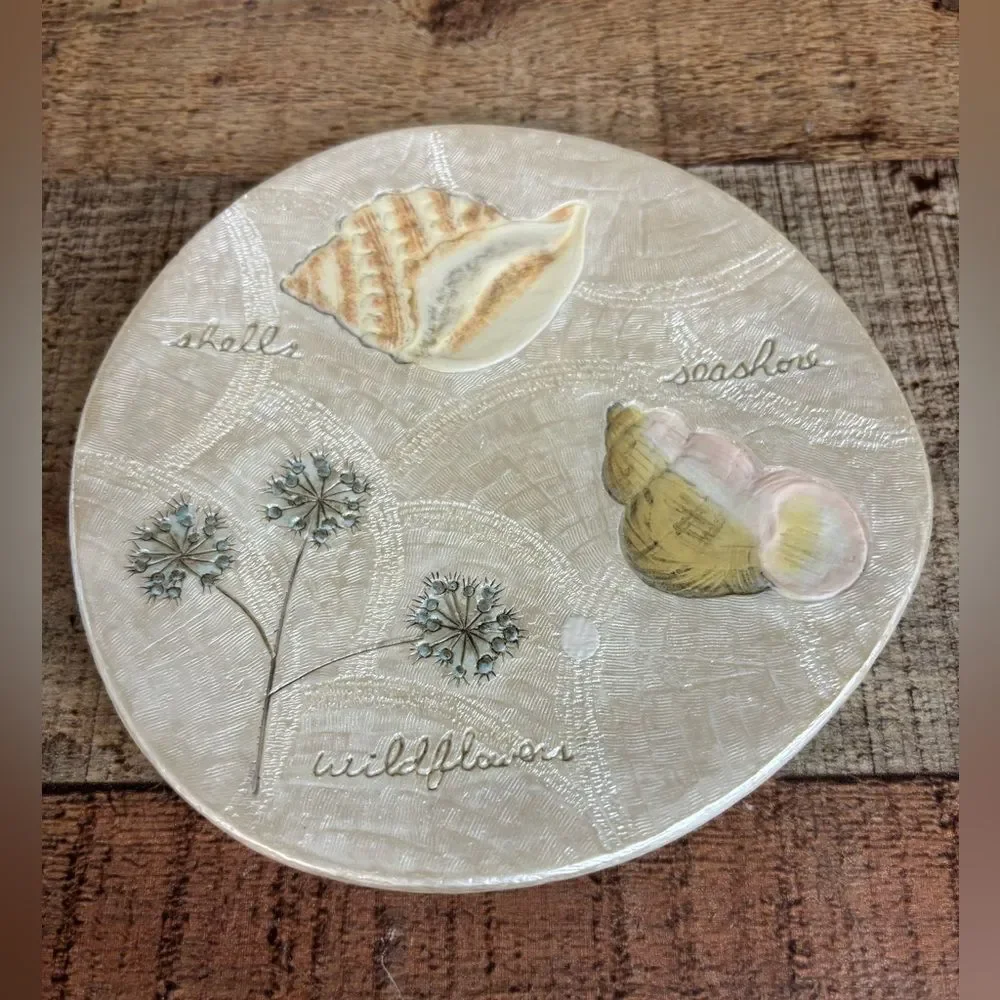 NWT 4 Piece Bathroom Set Flowers Shells Charter Club “Cape May” BEACHY Floral